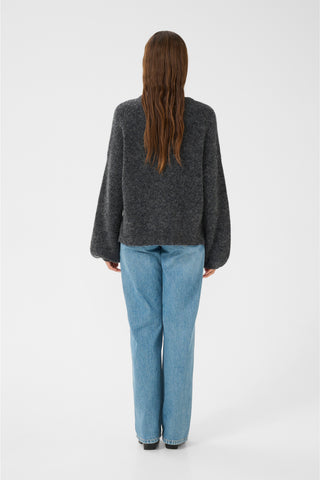  Gestuz Gzalpha Charcoal Melange Pullover