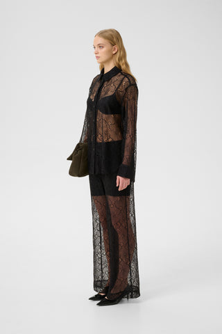  Gestuz Gzedea Black Lace Blouse