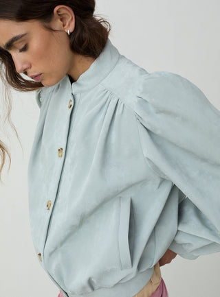  Laagam Roby Light Blue Bomber Jacket