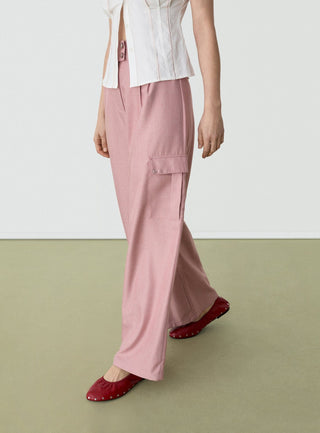  Laagam Tirsa Pink Cargo Pants