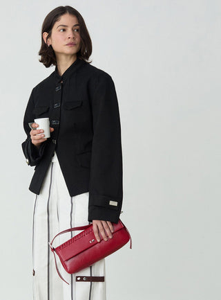  Laagam Miranda Red Braided Bag