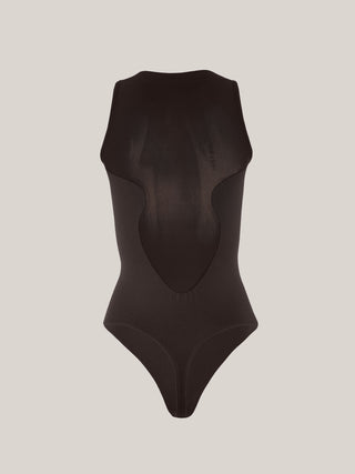  Wolford Bustier String Body Dark Wood