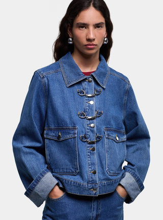  Laagam Dalston Indigo Denim Jacket