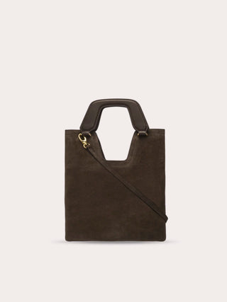  Aim Handmade in Italy Mia Suede Espresso Bag
