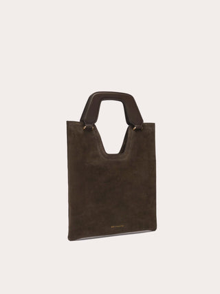  Aim Handmade in Italy Mia Suede Espresso Bag