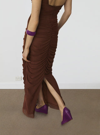  Laagam Arles Brown Midi Dress