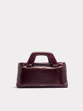  Aim Handmade in Italy Large Alice Crinkled Merlot Bag