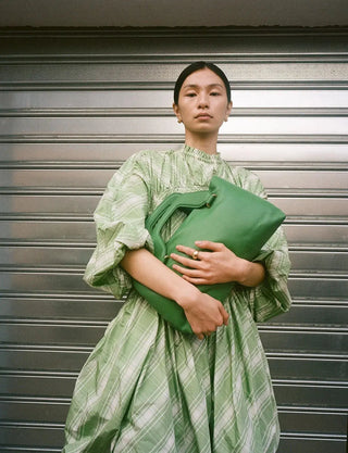  Aim Handmade in Italy Large Alice Pecan Bag