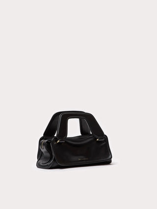  Aim Handmade in Italy Mini Olivia Soft Black Bag