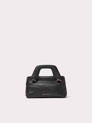  Aim Handmade in Italy Nano Alice Crinkled Black Bag