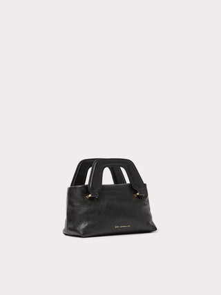  Aim Handmade in Italy Nano Alice Crinkled Black Bag