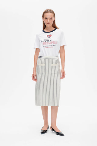  Baum und Pferdgarten Celie Creme Navy Stripe Skirt
