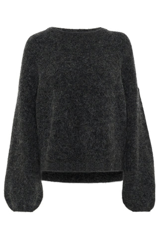  Gestuz Gzalpha Charcoal Melange Pullover