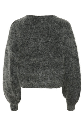  Gestuz Gzdebbie Charcoal Melange Cardigan