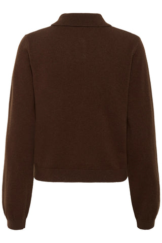  Gestuz Gzmanzi Brown Polo Pullover