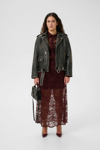  Gestuz Gzrylee Black Leather Jacket