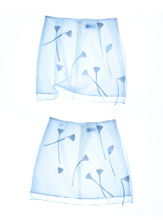  Laagam Isabella White Short Skirt