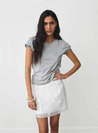  Laagam Isabella White Short Skirt