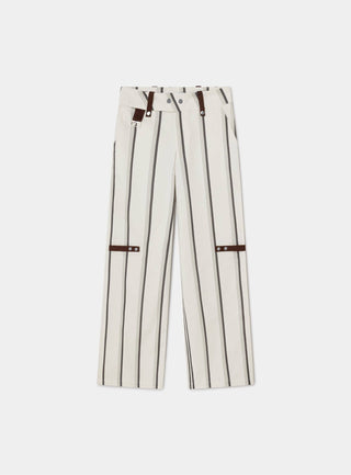 Laagam Velia White Striped Pants