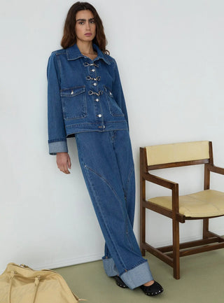  Laagam Dalston Indigo Denim Jacket