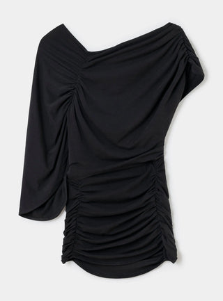  Laagam Aeris Black Draped Top