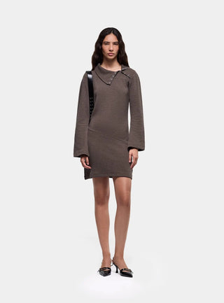  Laagam Anouk Grey Short Dress