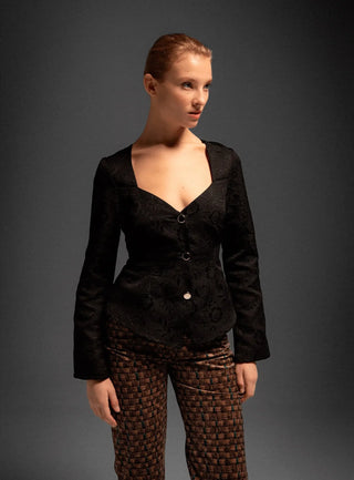  Laagam Ascot Black Blouse