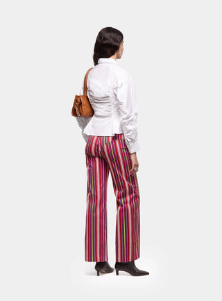  Laagam Belleville White Ruched Shirt