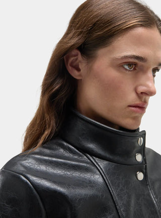  Laagam Berghain Black Long Jacket