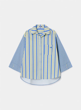  Laagam Caos Blue Poplin Shirt