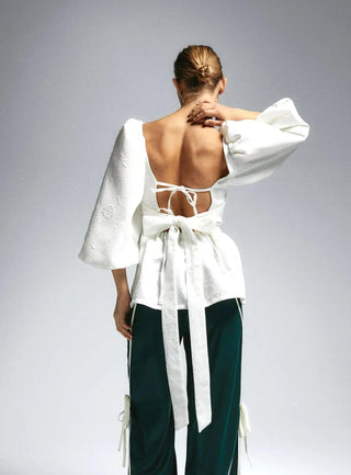  Laagam Cecile White Blouse