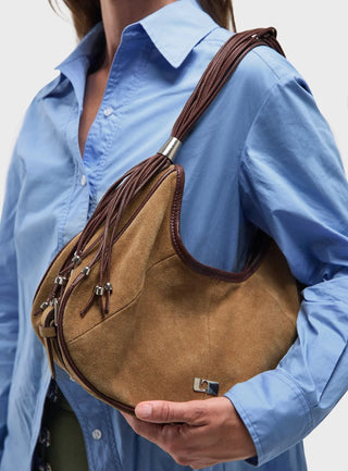  Laagam Dolly Camel Suede Bag