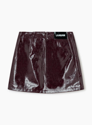  Laagam Lena Plum Short Skirt