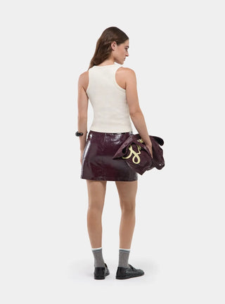  Laagam Lena Plum Short Skirt