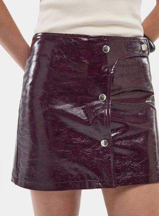  Laagam Lena Plum Short Skirt