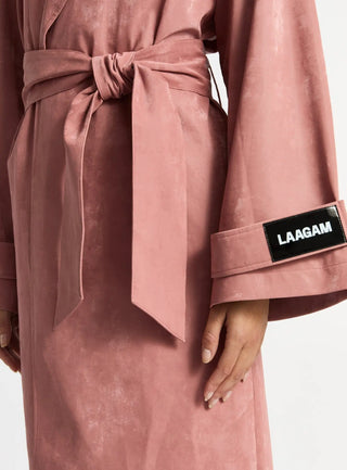  Laagam Londres Pink Textured Trench