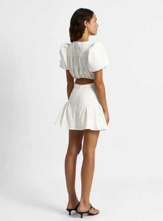  Laagam Millie White Short Dress