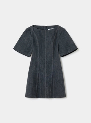  Laagam Rosette Grey Short Dress