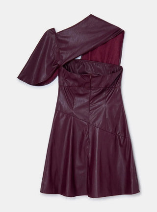  Laagam Ruby Burgundy Dress