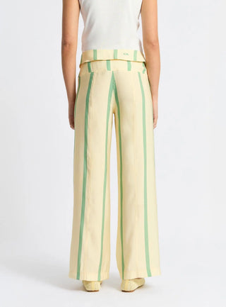  Laagam Tashi Yellow Striped Flow Pants