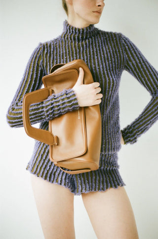  Aim Handmade in Italy Soft Olivia Tobacco Bag