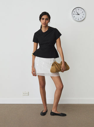  Laagam Jane Camel Suede Bag