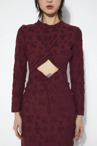  Rita Row Barbara Burgundy Dress