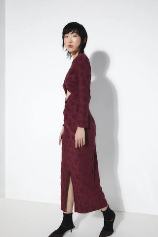  Rita Row Barbara Burgundy Dress