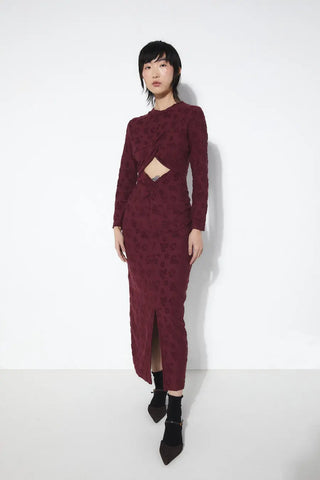 Rita Row Barbara Burgundy Dress