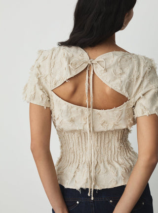  Laagam Vaiana Ecru Blouse