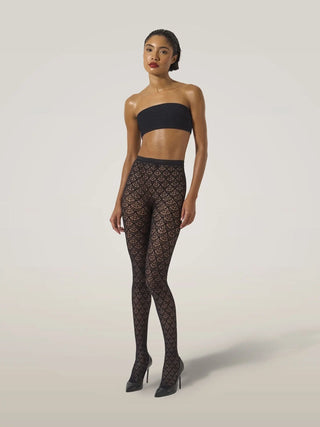  Wolford Mermaid Net Tights Black