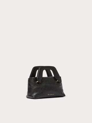 Aim Handmade in Italy Bag Alice Nano Crinkled Black Bag - Anavi