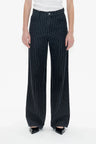 Black Pinstripe Denim