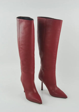 Boots - Kirò Red Leather Boots - Anavi